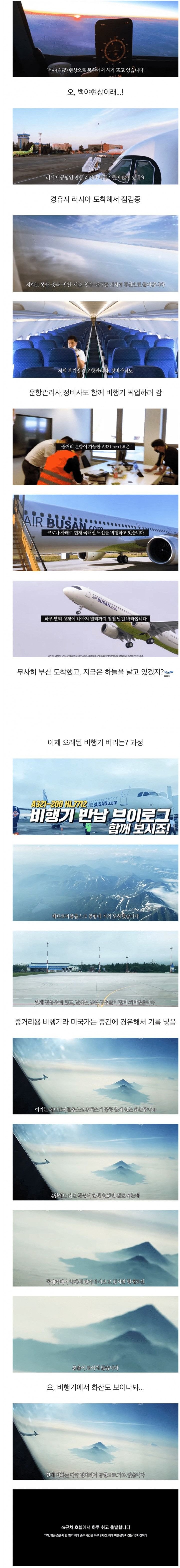 항공사가 새 여객기를 구입하고 폐기하는 과정