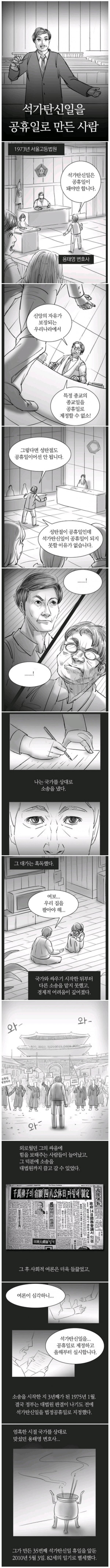  석가탄신일을 공휴일로 만든사람