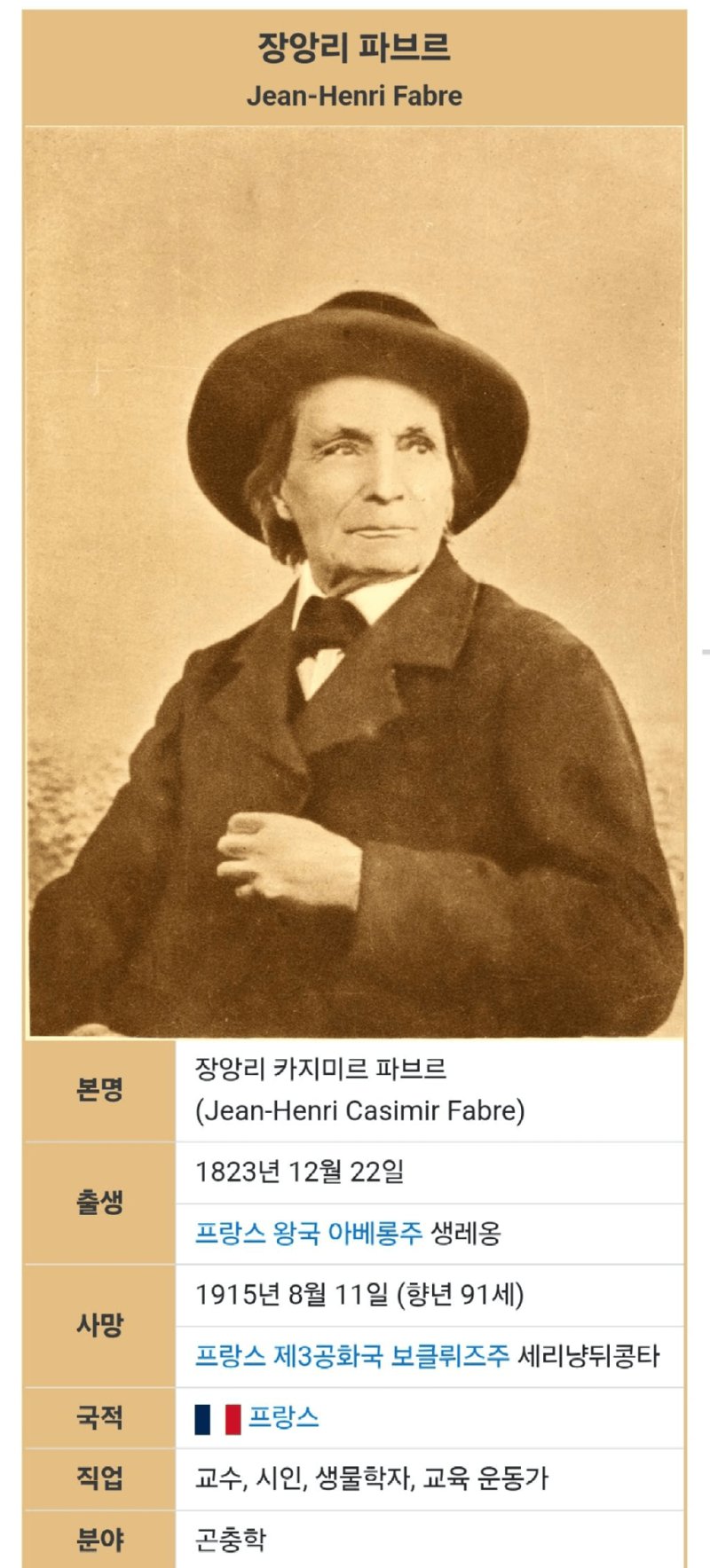 파브르는 사실 한국,일본에서만 유명하다!?