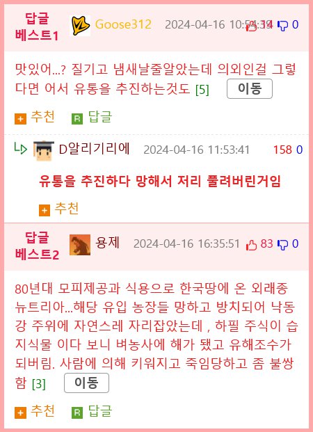 뉴트리아 쓸개가 웅담만큼 좋다고 소문나서 전문 퇴치 유튜버에게 판매 제의 들어옴