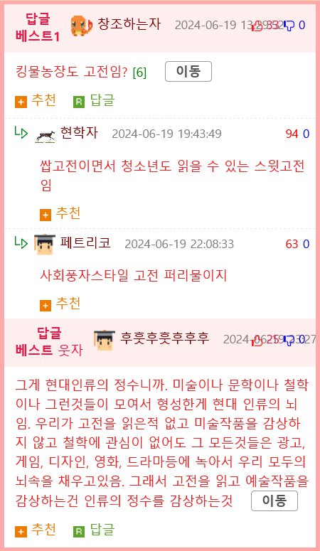 사람들이 고전을 읽는 이유