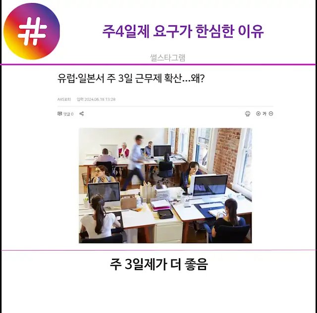 주4일제 요구가 한심한 이유