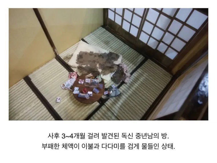 약혐) 미니어처로 구현된 고독사현장