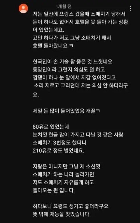 눈에는 눈 소매치기엔 소매치기