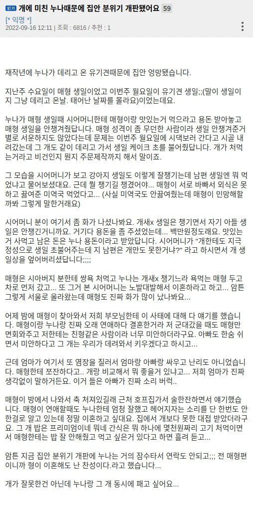 여성혐오 + 개혐오 동시에 가능한 사람 