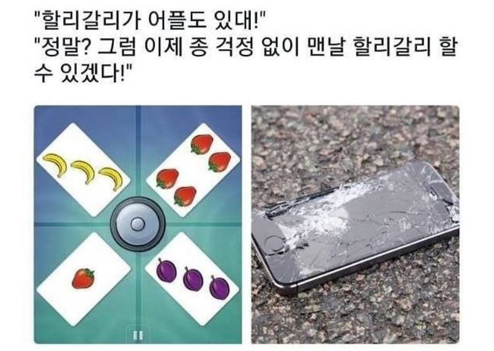 할리갈리 어플이 있다던데?