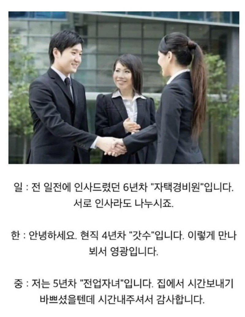 한중일 3국 청년들