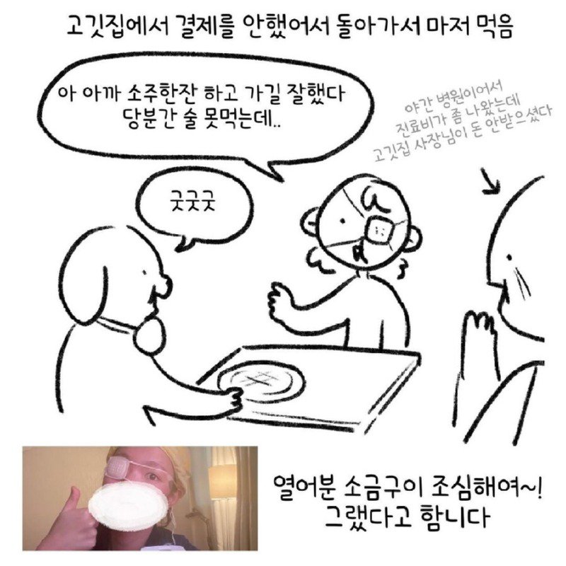 각막화상 입는.manwha