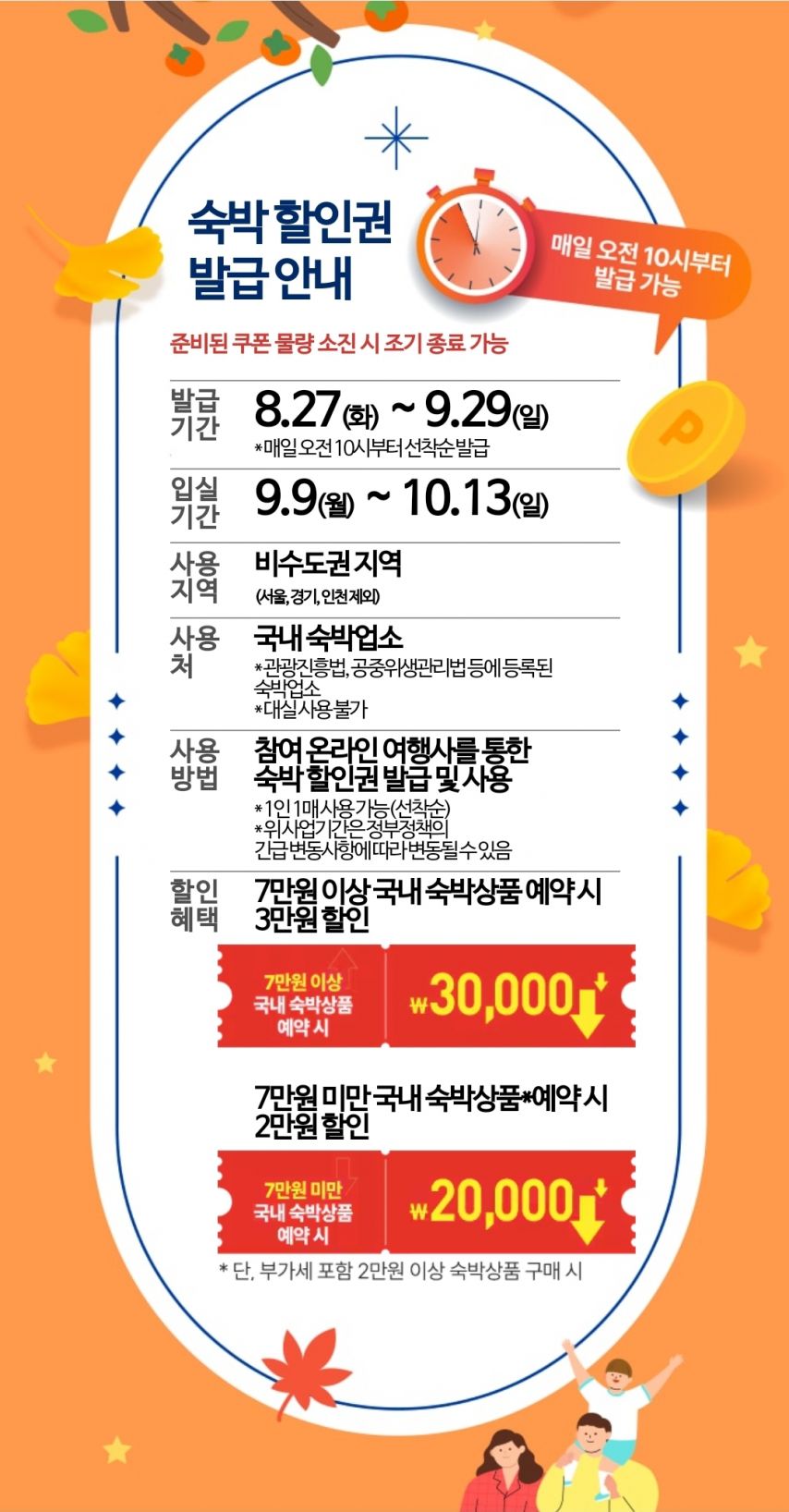 대한민국 숙박세일 페스타 안내(수도권 제외)