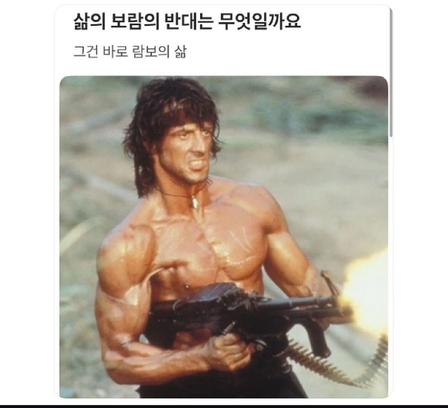 삶의 보람의 반대