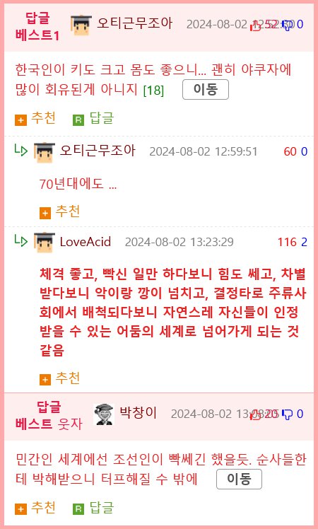 과거 일본 불량학생들이 조선학생들을 동경해서 한 것