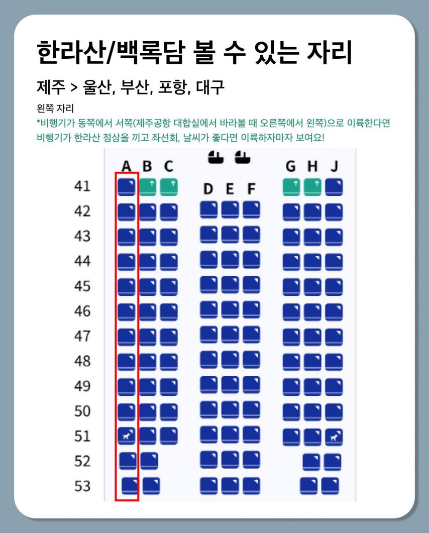 대한항공 기장님이 알려주는 비행기 좌석