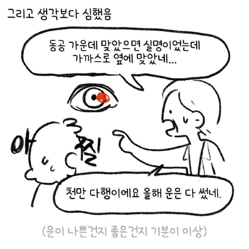 각막화상 입는.manwha