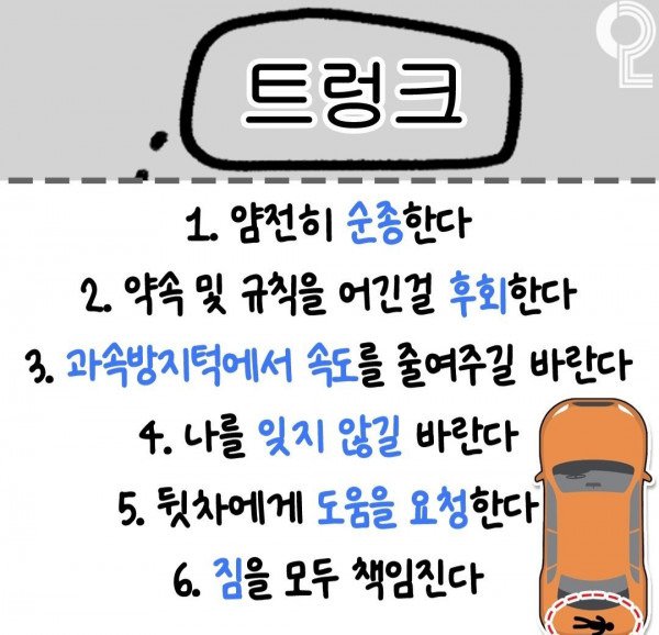 놀러 갈 때 좌석별로 해야되는 임무