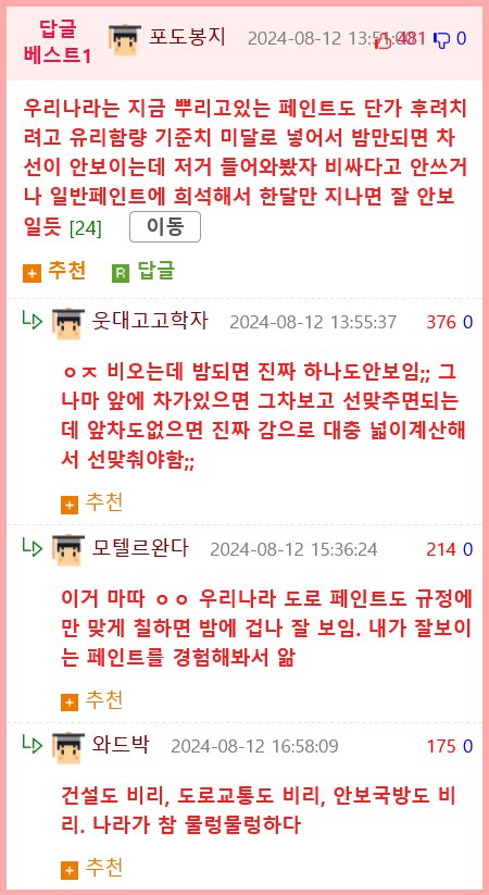 호주에서 시험중인 도로 차선 페인트