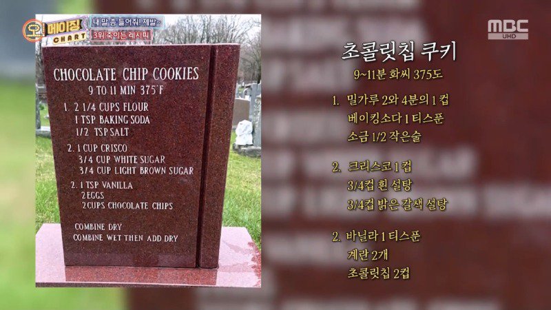 묘비에 적힌 인생 레시피 찾아서 수집하고 요리해보는 연구원