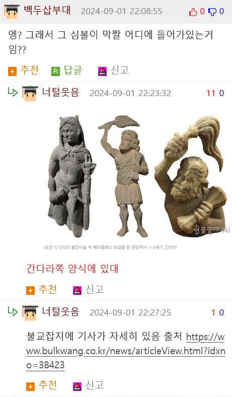 의외로 석굴암에 조각되어 있는 인물