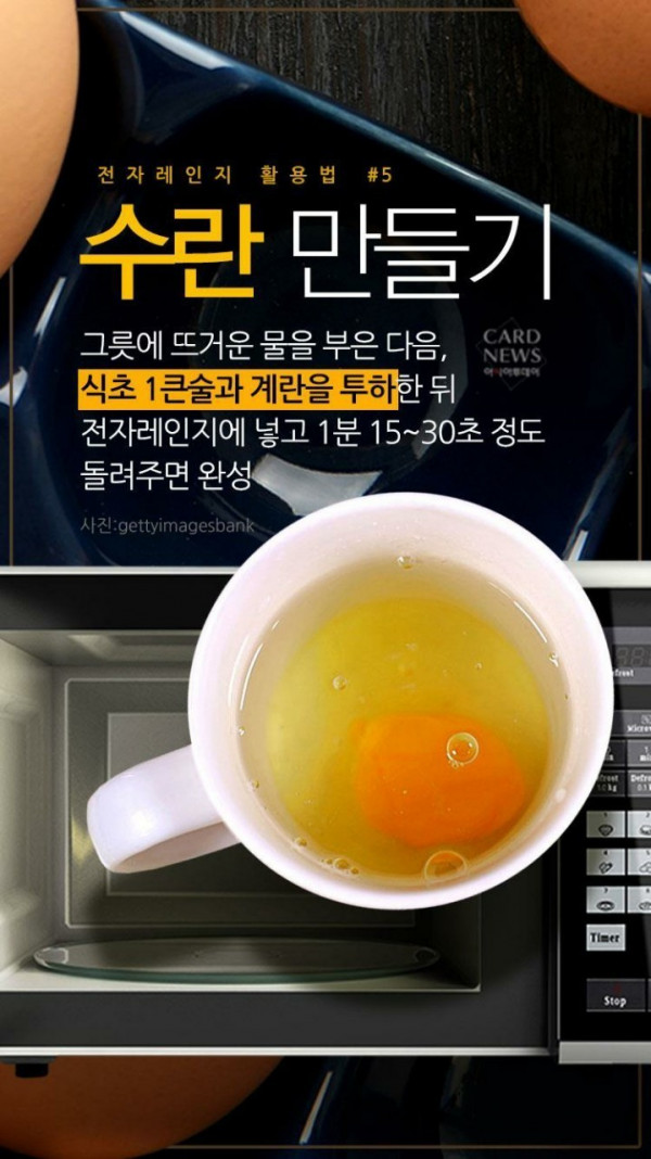 전자레인지를 사용한 요리 꿀팁 10