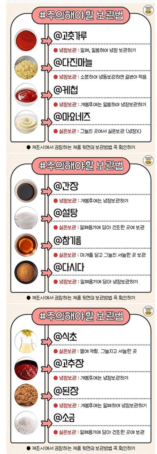 자취생 냉장보관 해야할 식재료