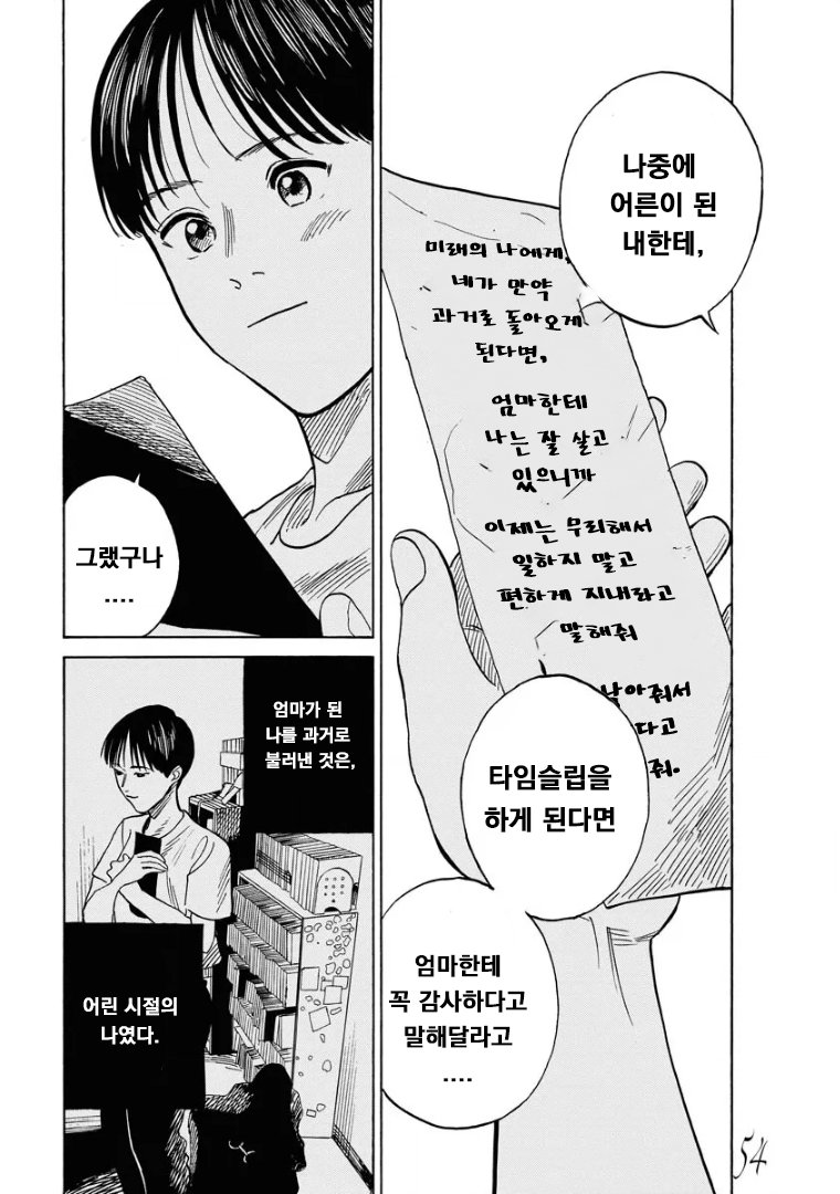 시간을 달리는 엄마 manhwa