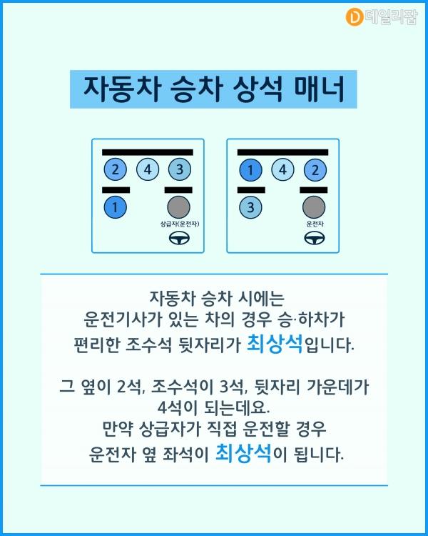 사회생활 경험 없는 사람들은 모르는 상석 위치