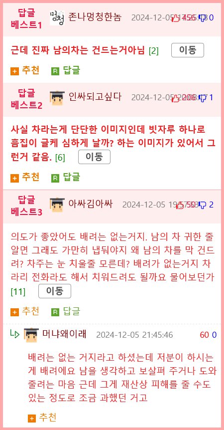 폭설 내린 날 동네 눈 치워주다 주차된 차에 쌓인 눈 빗자루로 쓸어버린 동네주민