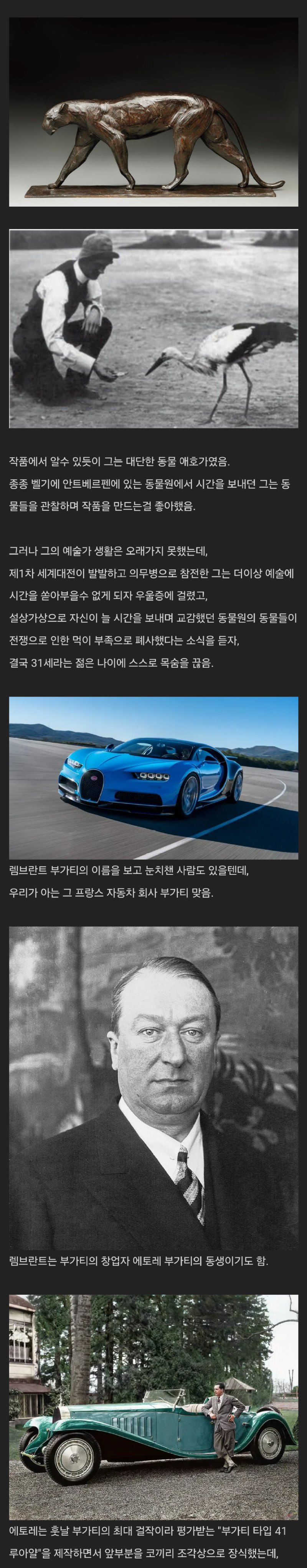 1차 세계대전 참전용사이자 동물을 좋아하는 예술가, 결국 자살함