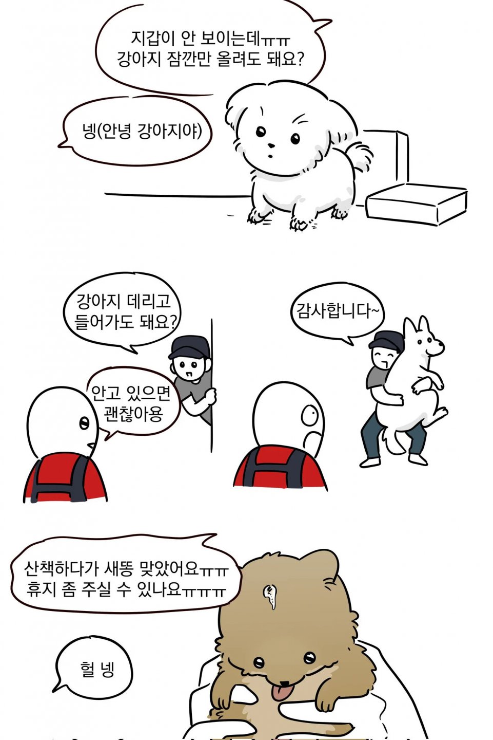 다이소 알바할때 만난 개 라인업