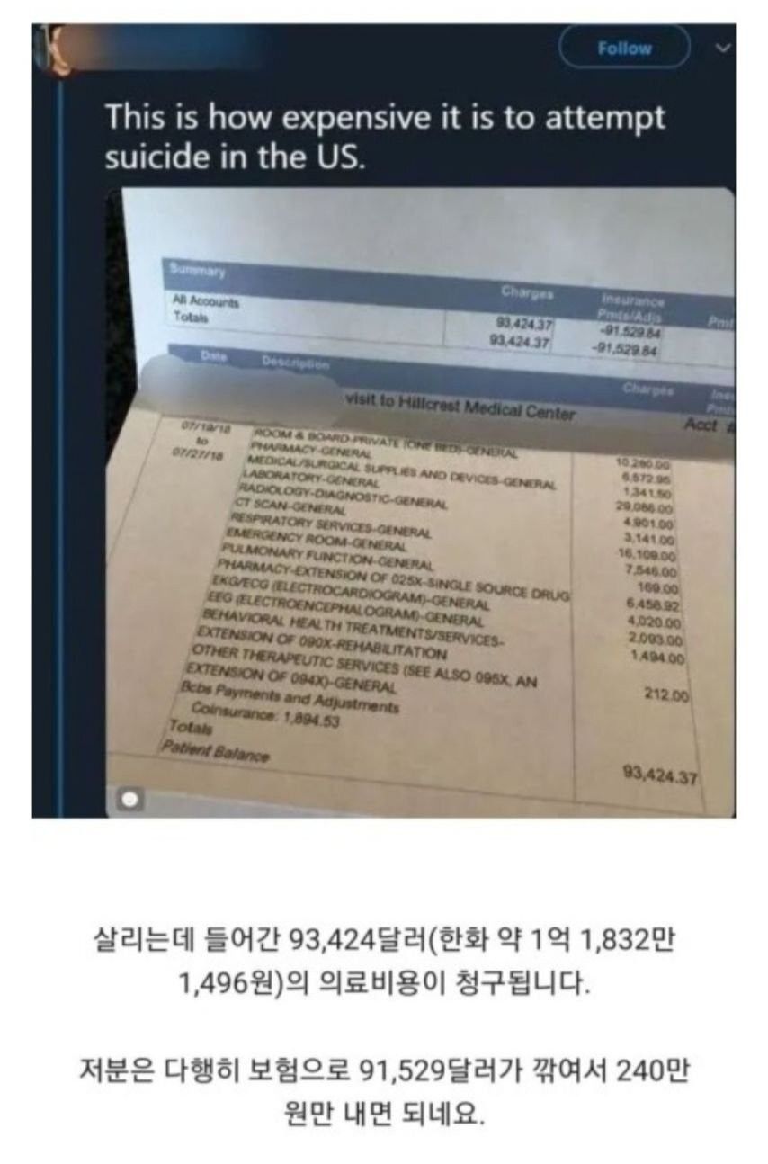 미국에서 살자 실패하면 생기는 일