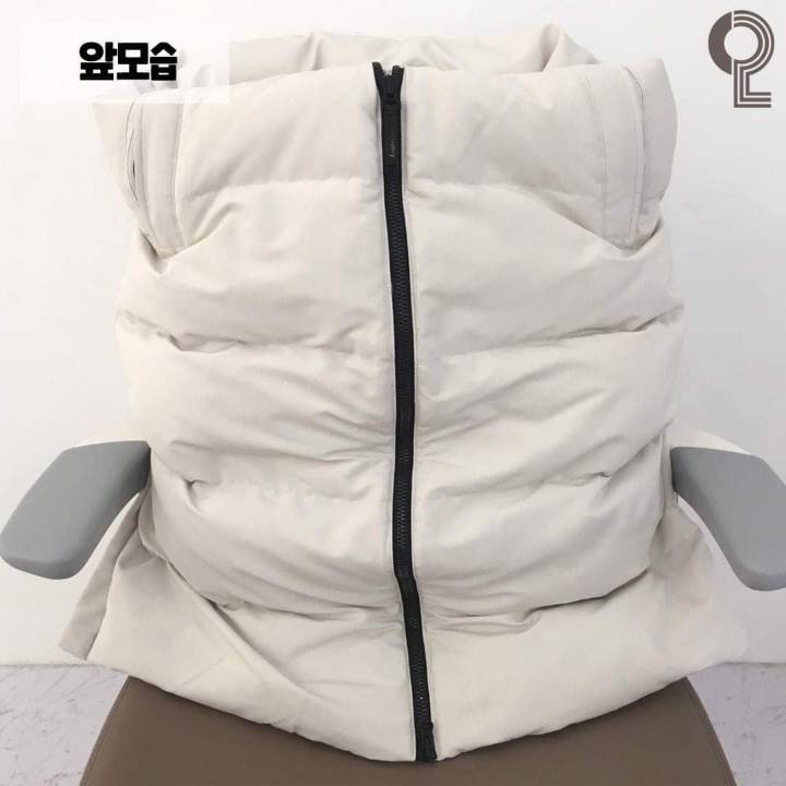 롱 패딩 의자에 거는 법