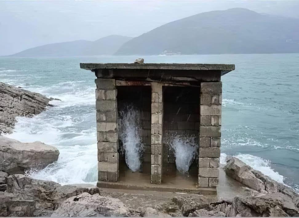 천연 수세식 화장실