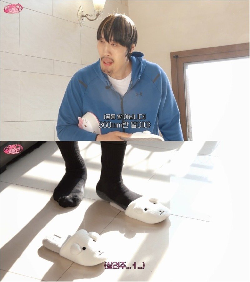 두 눈이 의심되는 158cm 남자와 217cm 최홍만의 차이 ㄷㄷ