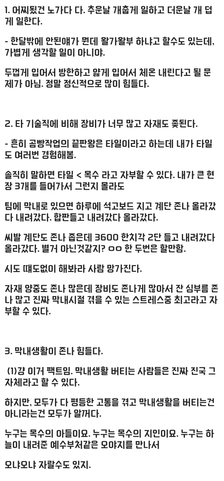 목수 입문 한달차에 그만두게 된 디시인.jpg