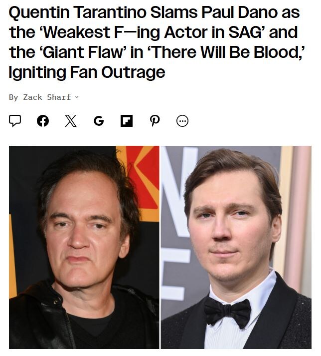 영화 쿠엔틴 타란티노 감독 또 망언으로 씨네필들 불판 달굼