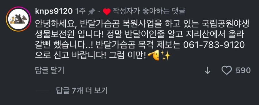 ? 울산에 곰 나왔어요