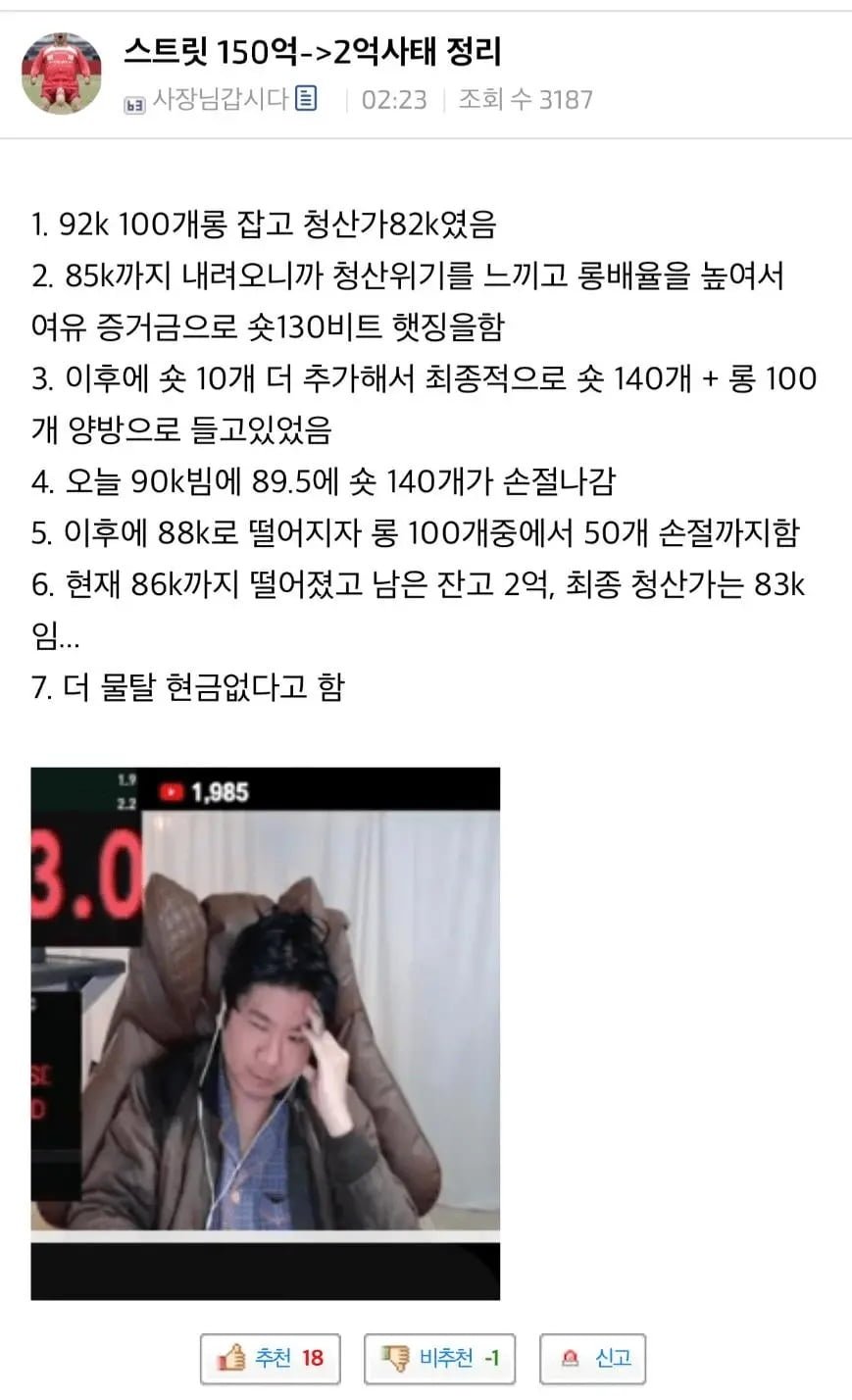코인으로 하룻밤에 148억을 잃은 사람.jpg