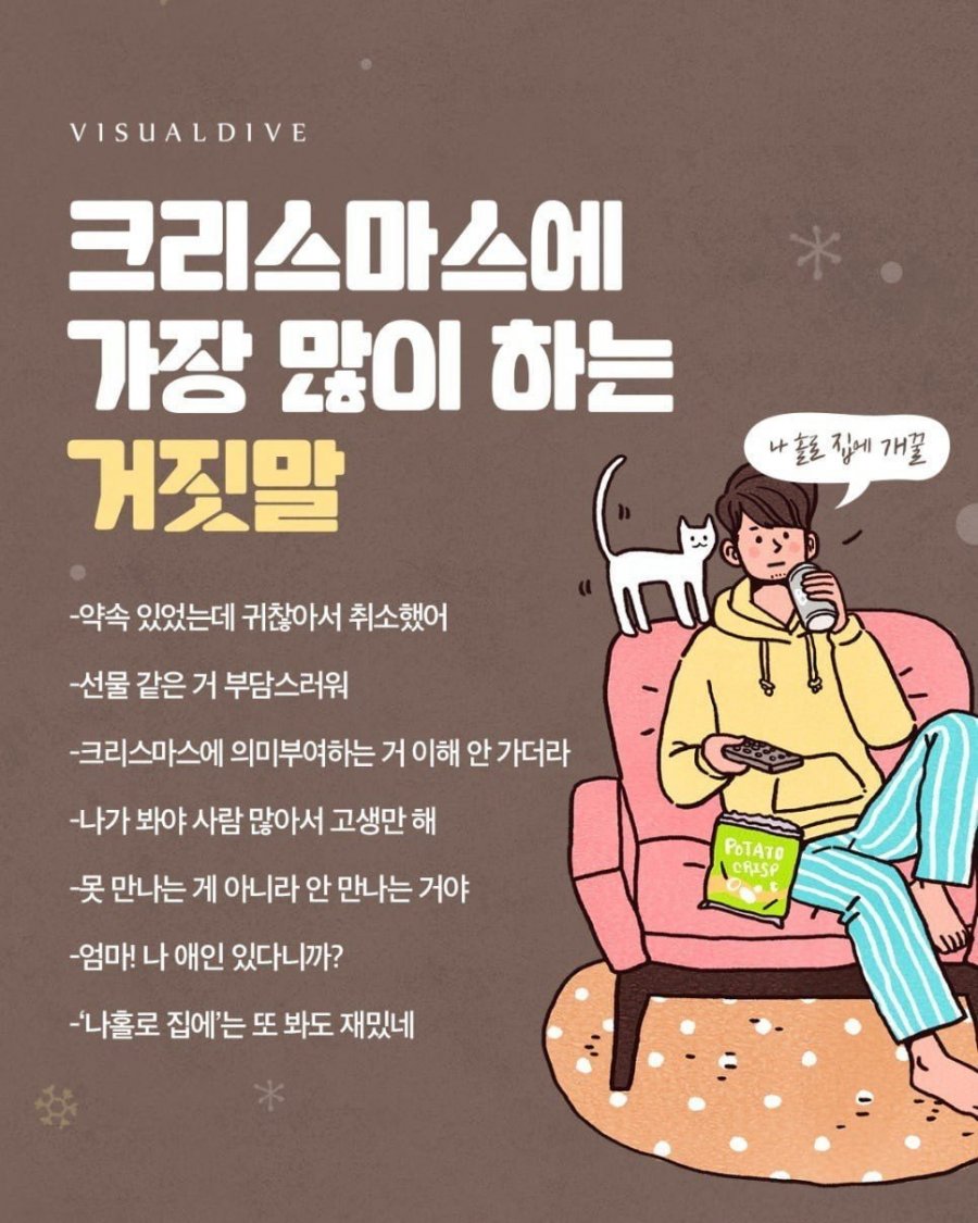 크리스마스에 가장 많이하는 거짓말