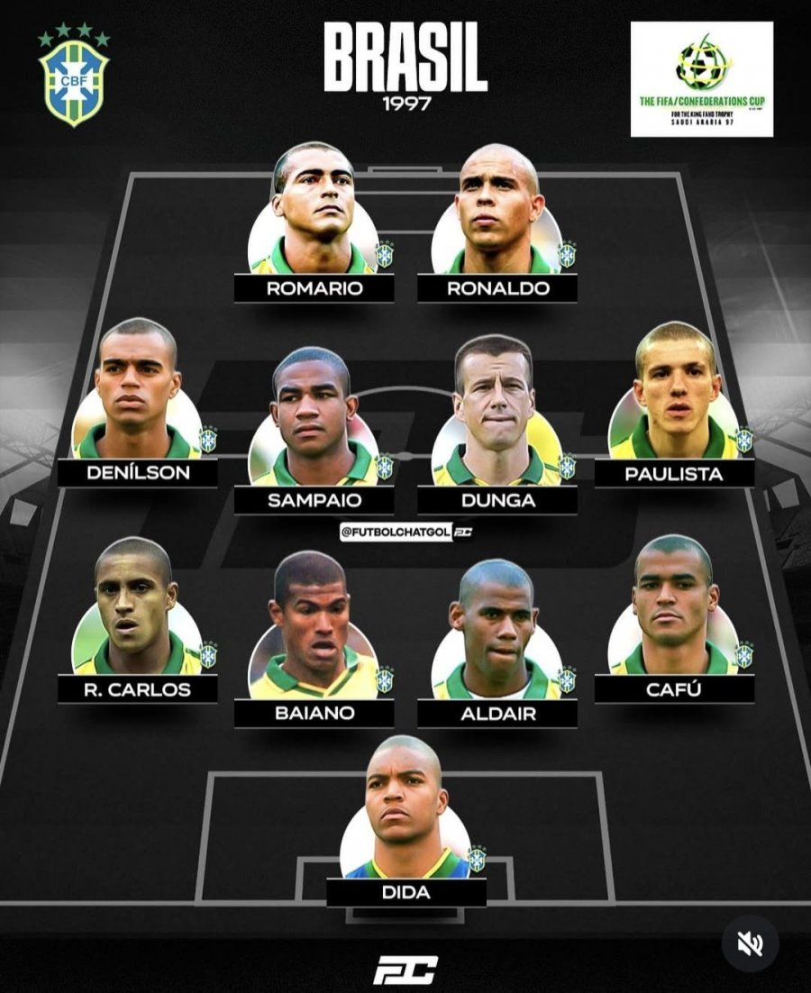 브라질 역대 최고였다는 97년 멤버들