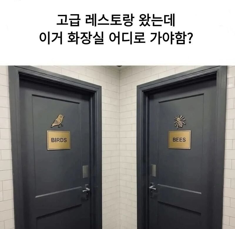식당 화장실 갔다가 당황하는 경우.jpg