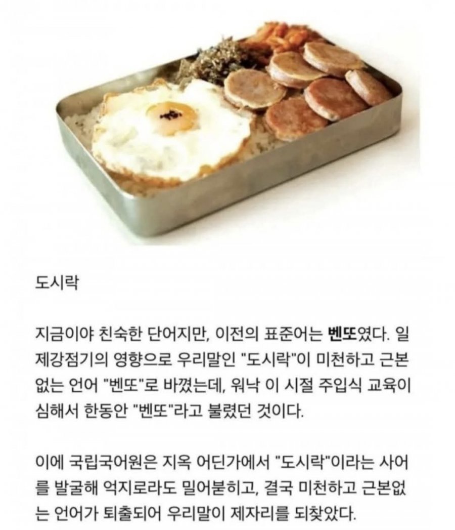 국립국어원이 일본어 잔재 없애려고 엄청난 노력을 한 단어