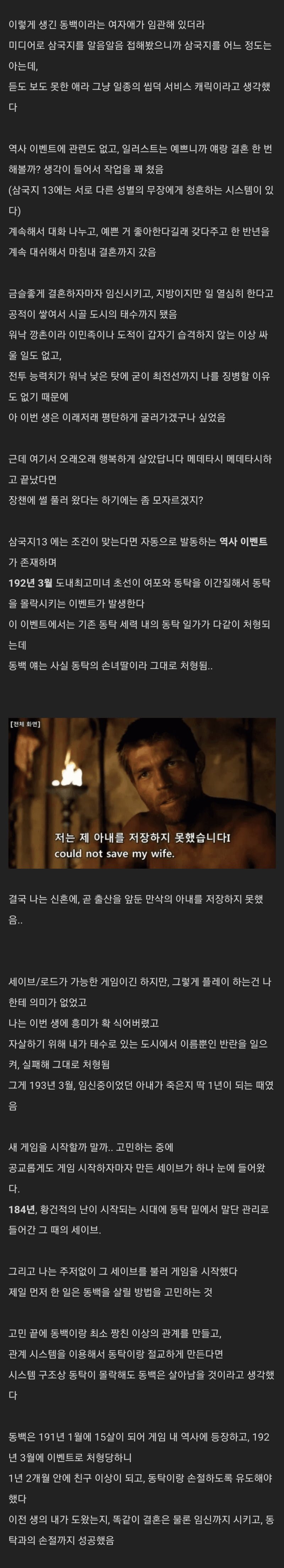 삼국지13에 과몰입한 유저