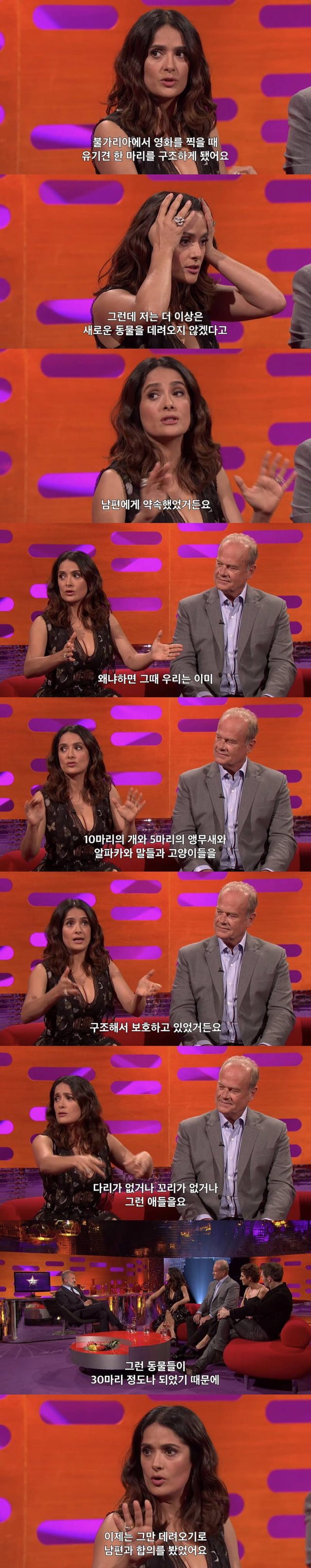 남편에게 바람피우는척 속이려고 했던 셀마 헤이엑