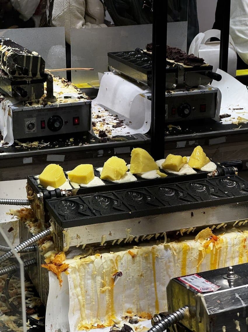 부산 백화점 팝업스토어에서 판매하는 붕어빵