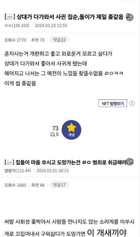 집돌 집순이가 연애하면 안되는 이유