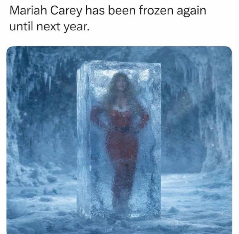 다시 봉인된 머라이어 캐리.freezing