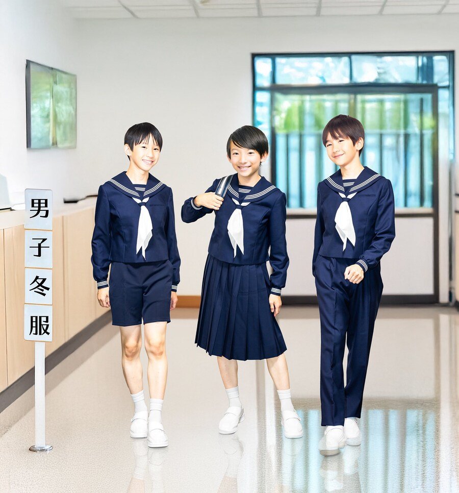 남녀 평등을 이룬 일본 남학생 교복...