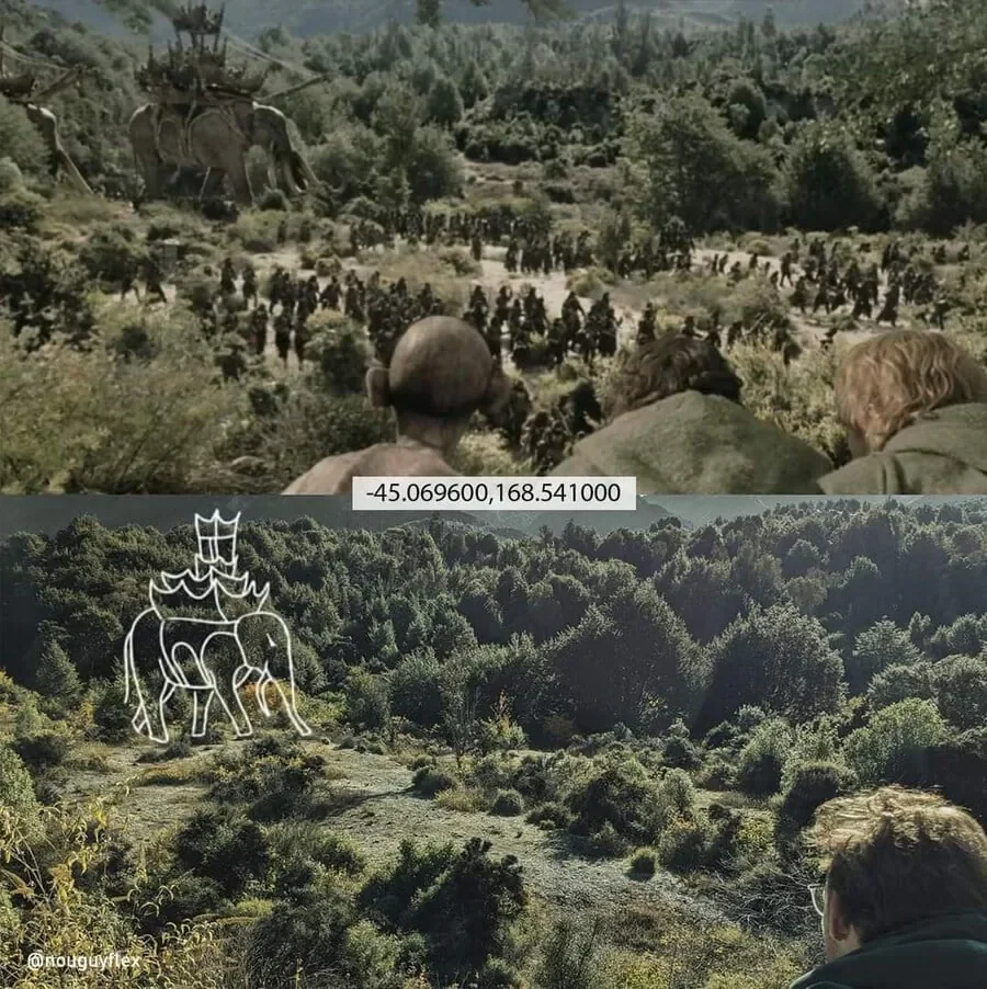 반지의 제왕 촬영장소가서 똑같이 사진찍은 양덕