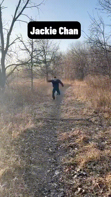 각 배우들이 걸려 넘어지는 방법