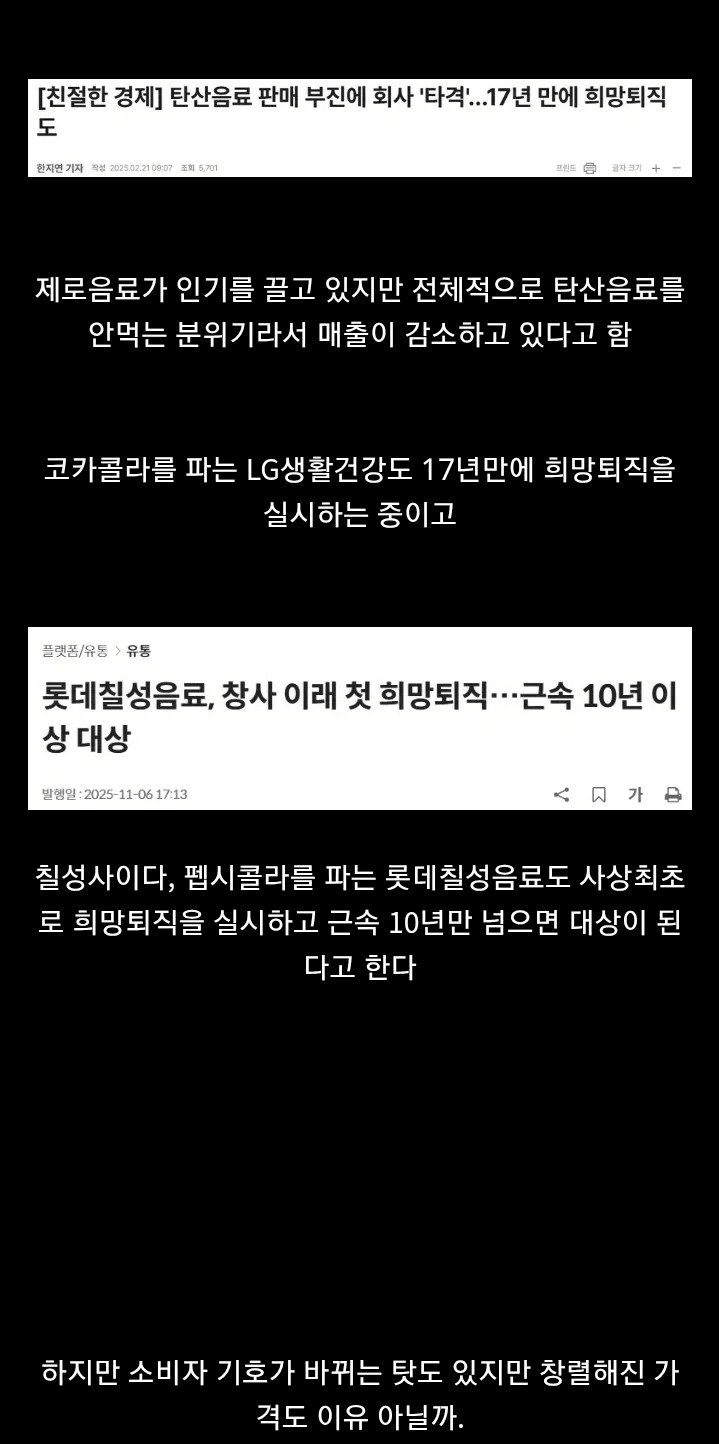 국내 탄산음료 업계 근황