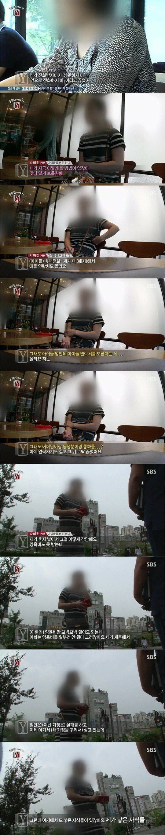 이혼 후 자녀를 버린 부모